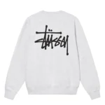 Sweat Stüssy Basic Crew Blanc