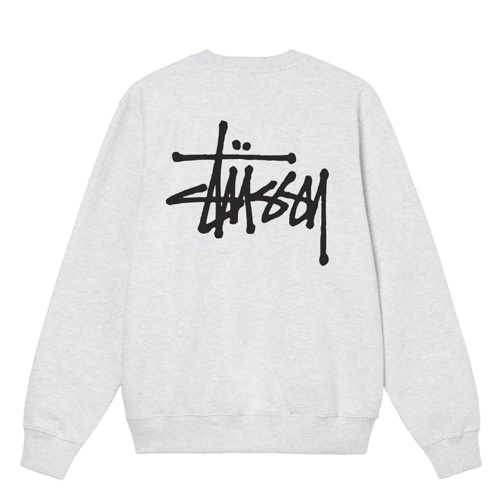 BASIC-STUSSY-CREW-1.webp Sweat Stüssy Basic Crew Blanc