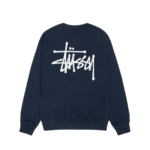Sweat Stüssy Basic Crew Bleu Marine
