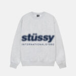 Sweat Stüssy Blur Gris Chiné
