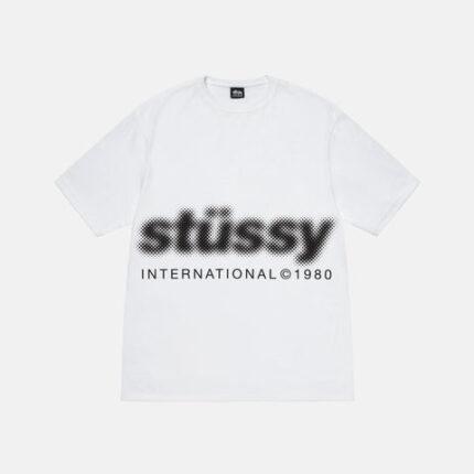 T-shirt Stüssy Blur Blanc