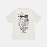 T-shirt Stüssy Built Tough Pigment Dye Écru