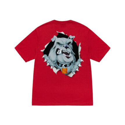 T-shirt Stüssy Bulldog Ripper Rouge