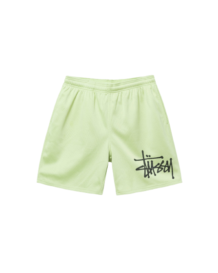 Big-Basic-Mesh-Short-Green.webp Short Stüssy Big Basic Mesh Vert Clair