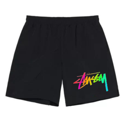 Short Stüssy Logo Multicolore Noir