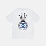 T-shirt Stüssy Crown Link Blanc