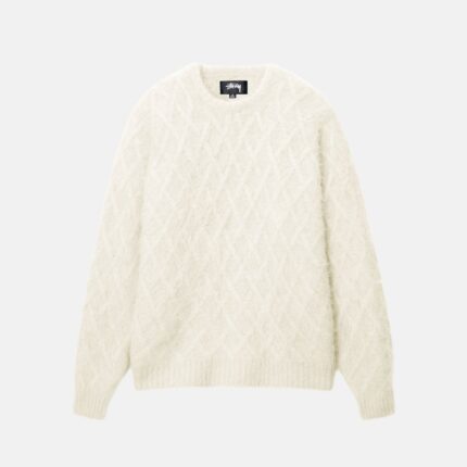 Sweat Stüssy Fuzzy Lattice Écru