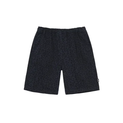 Short Stüssy Leopard Beach Noir