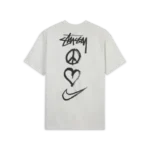 T-shirt Stüssy x Nike Peace Love Swoosh Blanc