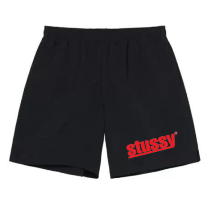 Short Stüssy Logo Rouge Noir