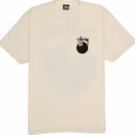 T-shirt Stüssy 8 Ball Pigment Dye Écru