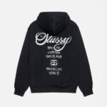 Pull Stüssy World Tour Pigment Dye Noir