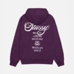 Pull Stüssy World Tour Pigment Dye Prune